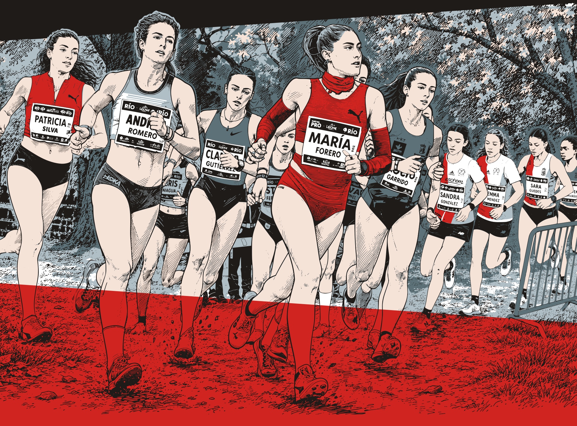 Cross Ponte Romana - carrera femenina